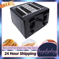 Buybybuy Fockety Toaster 1300W 4 Slice 9.4x6.3in Stainless Steel with 6 Browning Settings Even Heati