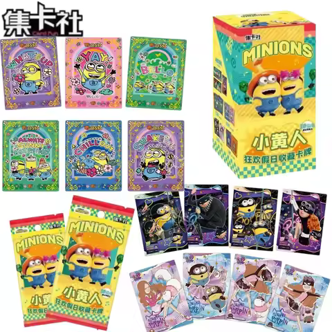 Card.Fun Minions Carnival Holiday Series Card Blind Bags Anime Minions Collectible Character Cards F