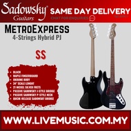 Sadowsky MetroExpress 21-fret Hybrid PJ 4-String Bass Guitar, Maple FB, Black