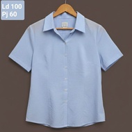 PRELOVED KEMEJA BASIC TARTAN VINTAGE PREMIUM SECOND PL [ Violetta Thrift ]