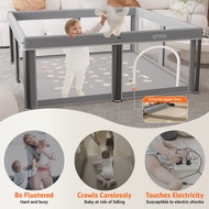Children Foldable Fence Baby Ground Fence Fabric Free Installation Fence Foldable Baby Climbing Mat 