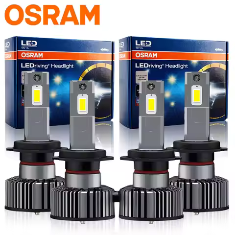 OSRAM 2pcs 100W H4 H7 Led Headlight Bulb H8 H11 9005 9006 HB3 HB4 HIR2 Fog Light Turbo Car Lamp Fan 