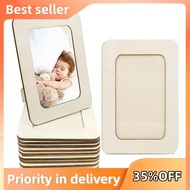 12 Pieces DIY Wood Picture Frames Unfinished Solid Wood Photo Picture Frames For 4 X 6 In Photos,