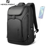 Waterproof Men's Large Laptop Backpack With USB Port - Black (30L/17.3")