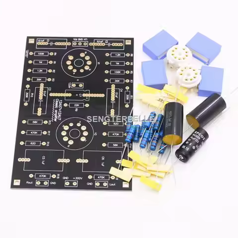 HiFi 12AX7+12AU7 Stereo Tube Preamplifier Preamp Board Kit Base On Marantz 7 Circuit