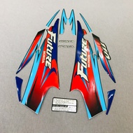 Trọn bộ tem rời 3 lớp dán xe máy Honda Future 1 màu xanh dương