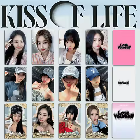 4pcs/set KISS OF LIFE Kiss Of Girl Small Card KIOF Album LOMO Card Lose Yourself Special Card Postca