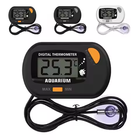 Digital Aquarium Fish Tank Thermometer with Suction Cup Temperature Sensor Meter Tester Thermometer