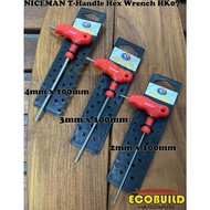 NICEMAN T-Handle Hex Wrench HK07 3.0X100