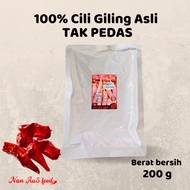 200g CILI GILING ASLI TAK PEDAS | CHILLI PASTE | CILI KISAR TAK PEDAS | CILI BOH TAK PEDAS | CILI GE