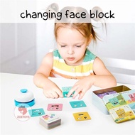 Zoetoys Changing Face Block | Expression Rubik Cube Building Toy Expression Face Puzzle for Children