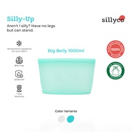 SILLYCO Silly-Up BIG Belly - Platinum Food Grade Silicone Bag Standing Stackable BPA Free