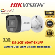 Camera TVI chính hãng Hikvision đèn kép Hồng Ngoại & Ánh Sáng Trắng (3 chế độ thông minh) DS-2CE16D0