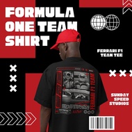 F1 Ferrari - Leclerc & Sainz Black T-shirt