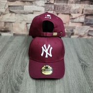CAP NY YANKEES BASEBALL MLB MAROON 🔥🔥TOPI LELAKI DAN PEREMPUAN[READY STOCK]