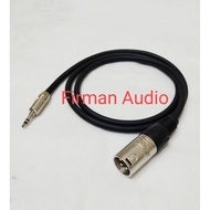 50cm-5mtr Audio Cable Jack Canon XLR Male To Mini Stereo 3.5mm Male