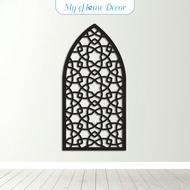 3D Islamic Pattern Cut Out Wall Art Kubah Mihrab Kerawang Islamic Dekorasi Dinding (b)