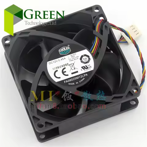 The Original Cooler Master FA08025M12LPA 8025 80MM 8cm Computer Case CPU Cooling Fan 12V 0.45A Fan w