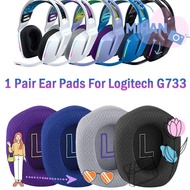 MIHAN 2Pcs Replacement Accessories Earpads Gaming Headset Foam for  G733