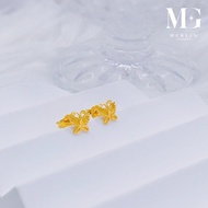 Merlin Goldsmith 22K 916 Gold Butterfly Stud Earrings