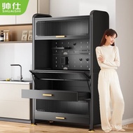 【TikTok】#Shuaishi Kitchen Shelf Floor Storage Cabinet Sideboard Storage Cabinet Cupboard Cabinet Microwave Oven Shelf