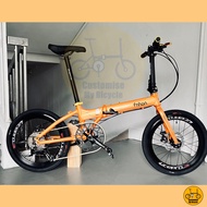 Fnhon Blast 20” • 9 Speeds Shimano • Litepro Aero Wheelset • Folding Bicycle Foldie Folding Fold Bike • Orangey Yellow 406 tyres • 20” inches • Velocity Master Gust Tornado Dahon Tern Bifold • Customise My Bicycle • Fnhon Blast 20” • 9 Gear Shi