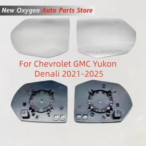 For Chevrolet GMC Yukon Denali 2021-2025 Rearview Mirror Glass with Blind Spot