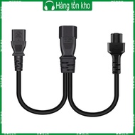 WIN IEC C14 Male Plug Extension Power Cable to IEC320-C13+C5 Female Extension Line
