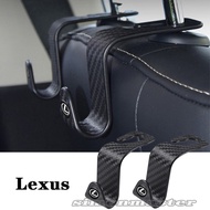 Carbon Fiber Car Seat Back Hook Auto Hidden Garbage Sundries Bag Organizer Holder Hook for Lexus IS250 IS200 ES250 GS300
