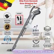 Deerma DX700S 2in1 Powerful Handheld Vacuum Cleaner Strong Suction (Grey) Vakum Penyedut Habuk 吸尘机吸尘器