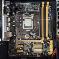 【二手】ASUS B85M-G + G3258 CPU LGA 1150 含原廠風扇 含2G*2+4G*2記憶體 不拆賣