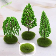 JEREMY Fake Trees, Plastic Simulation Model Trees, Fairy Garden Ornaments Natural Green Artificial M
