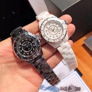 french styleWatch J12 Series White Ceramic Hand Ladies Quartz Watch Waterproof Butterfly Buckle Coup