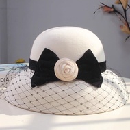 French Elegant Flat-Top Gauze British Evening Palace Studio Hepburn Travel Photography Retro Photo G