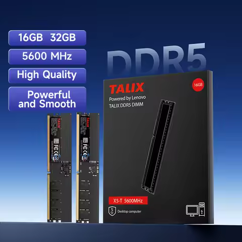 Lenovo Talix Desktop DDR5 Memory Dimm RAM 5600Mhz 5600 16GB 32GB DDR 5 1.2Volts memoria For Gaming C