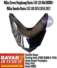 mika kaca lampu stop belakang vario aksesoris motor vario 150 &amp; 125 Th 2015 - 2018 warna ryben smoke nemo /Mika Smoke Stoplamp Rem Belakang Vario 125 150 Old 2015 2016 2017 / MIKA KACA LAMPU STOP BELAKANG VARIO 125 150 LED TH 2015-2016-2017 RIBEN SMOKE /