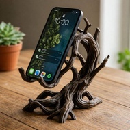 3D Printing Root Carving Mobile Phone Holder Desktop Creativity Decoration 3D Printing Root Carving 