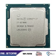 Used Intel Core I7-8700K I7 8700K 3.7Ghz Six-Core Twelve-Thread CPU Processor 12M 95W LGA 1151