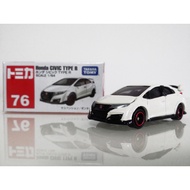 Tomica Honda Civic Type R (FK2) #No76 White with Japan First Batch New Release Sticker