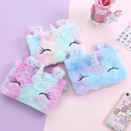 Unicorn plush bag stationery bag unicorn sling bag [Ready Stock]
