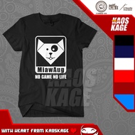 MIAWAUG-NO-GAME-NO-LIFE Distro T-Shirt Cotton Combed 30s Gamer T-Shirt/ Youtuber T-Shirt/ Cool T-Shi