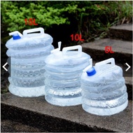 5L 10L 15L Folding Travel Water Buckles Camping Picnic Water Container