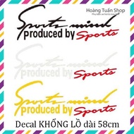 Sport mind GIANT decal sticker 58cm long to decorate car door hood in 3 sporty style colors