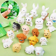 Mini Blind Bag Ornament - 1Pc Packaged Animal Blind Pouch - Cute Rabbit Dog Miniature Desktop Decorative Ornaments -DIY Resin Material Accessories -Adults Kids Surprise Bags Prizes