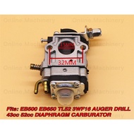 EB500 EB650 TL52 3WF16 LT20N DIAPHRAGM CARBURATOR CARBURETOR FOR BACKPACK BLOWER AUGER DRILL 43cc 52
