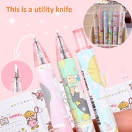 Ins Pen Knife Cartoon Hand Account Pen Cutter DIY Tool Engraving Pen Knife Creative Utility Knife
