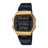 (casio) นาฬิกาข้อมือ กันน้ำ100% Casio Standard ผู้ชายและผู้หญิง รุ่น A168WG-9W นาฬืกาcasio สายเหล็ก 