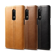 Genuine Leather phone Case for oneplus 6 casing cover cases