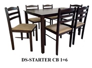 DS-STARTER 6 Seater Wooden Dining Set ( 1 TABLE and 6 CHAIRS) TAILEE