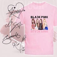 [BLACKPINK ]T-shirt 100% Cotton Black Pink Kpo tanks  kid & adult